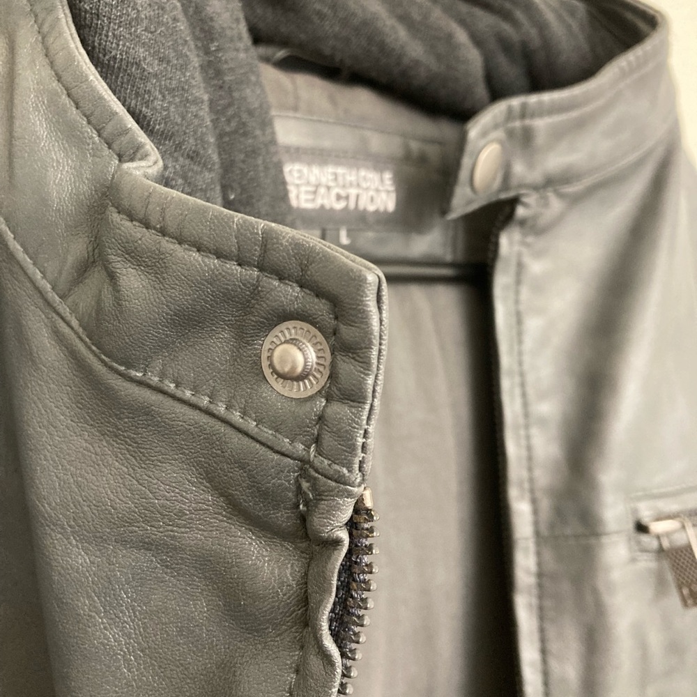 Kenneth Cole Reaction Men’s Leather Jacket